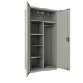 Hirsh Storage Cabinets, 36 in W, 18 in D, 72 in H, Light Gray 22633